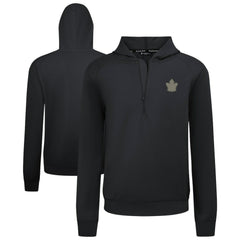 Toronto Maple Leafs Levelwear Technic Quarter-Zip Pullover Hoodie Black