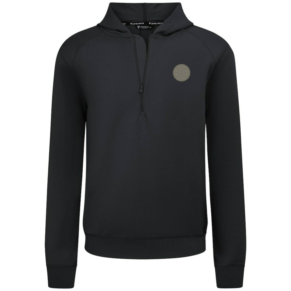 Boston Bruins Levelwear Technic Quarter-Zip Pullover Hoodie Black