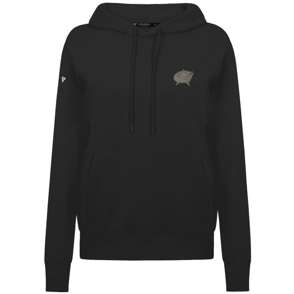 Columbus Blue Jackets Levelwear Women's Adorn Copper Hoodie Black