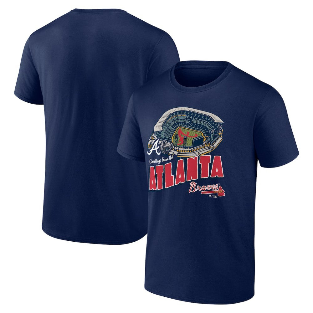Atlanta Braves Navy Home Stadium T-Shirt