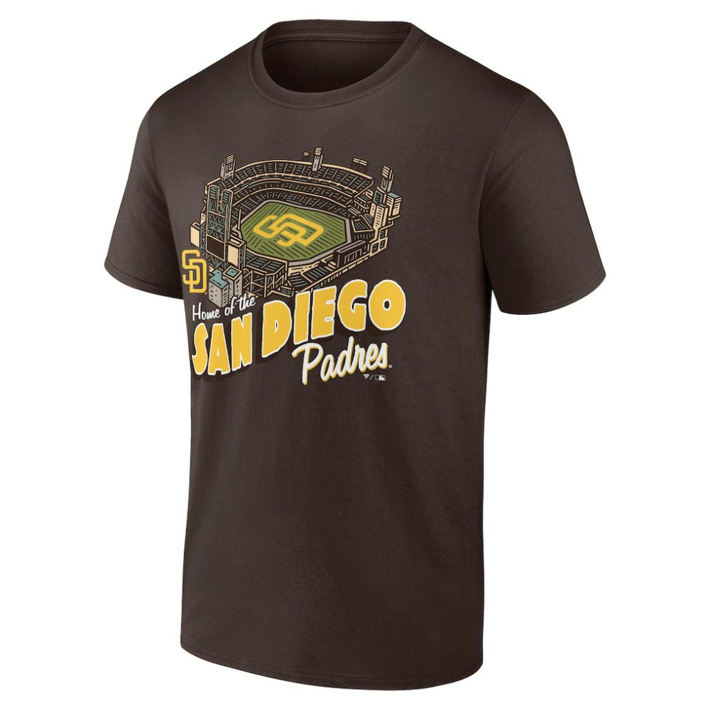 San Diego Padres Brown Home Stadium T-Shirt