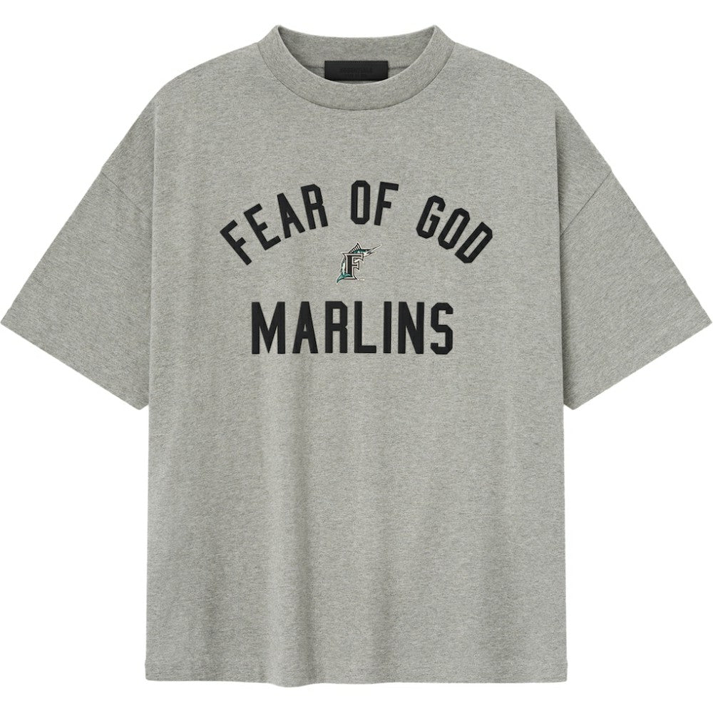Florida Marlins Fear of God x MLB 90's Fit T-Shirt Heather Gray