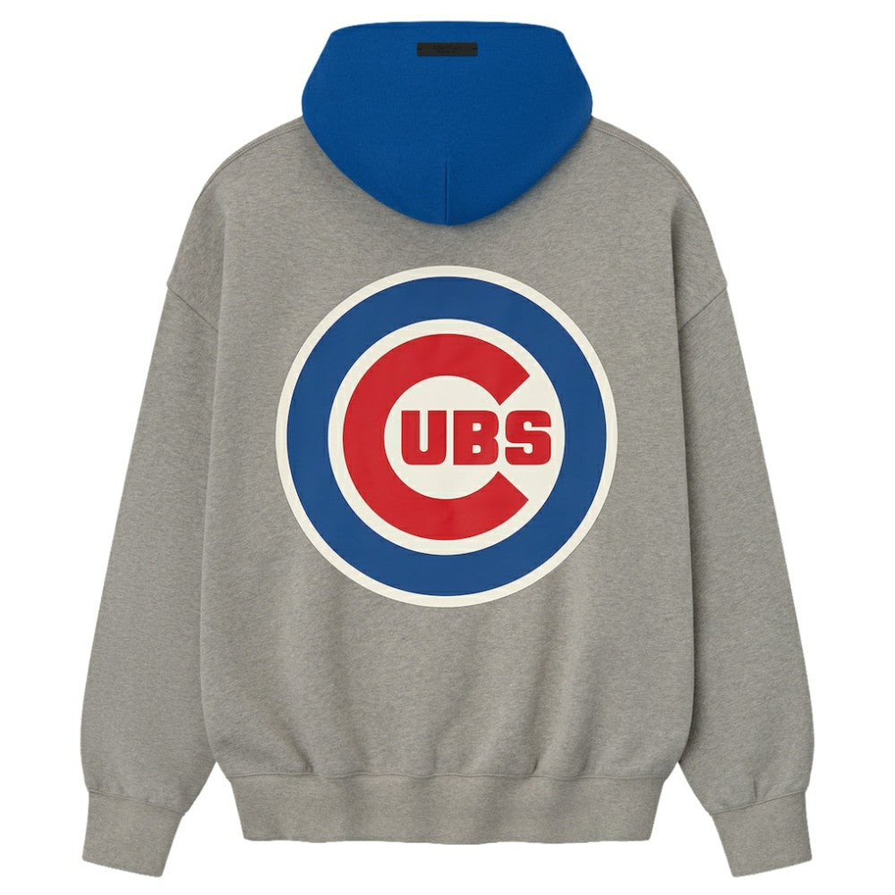 Chicago Cubs Fear of God x MLB Sport Fit Hoodie Warm Heather Gray/Royal
