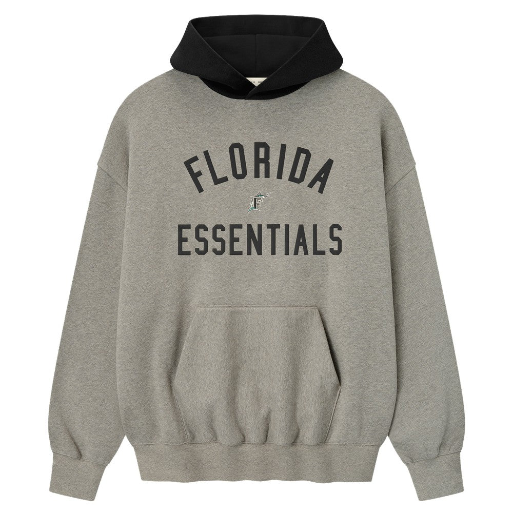 Florida Marlins Fear of God x MLB Sport Fit Hoodie Warm Heather Gray/Black