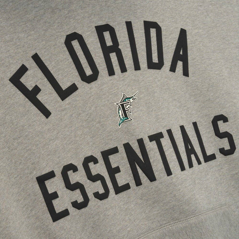 Florida Marlins Fear of God x MLB Sport Fit Hoodie Warm Heather Gray/Black