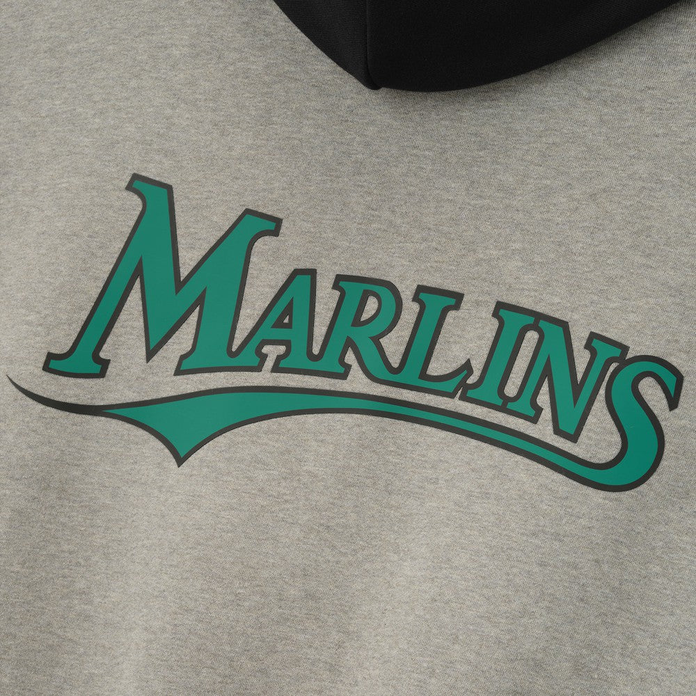 Florida Marlins Fear of God x MLB Sport Fit Hoodie Warm Heather Gray/Black
