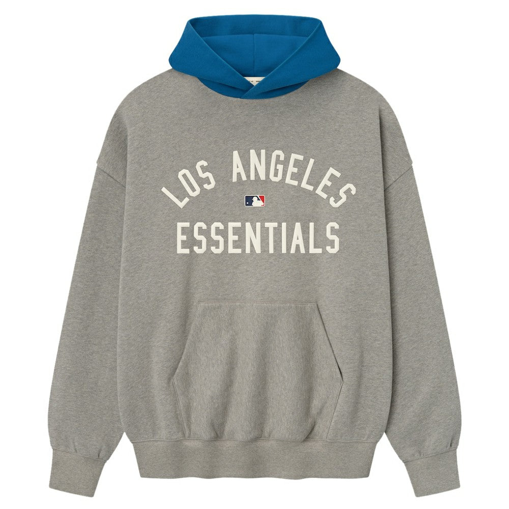 Los Angeles Dodgers Fear of God x MLB Sport Fit Hoodie Warm Heather Gray/Royal