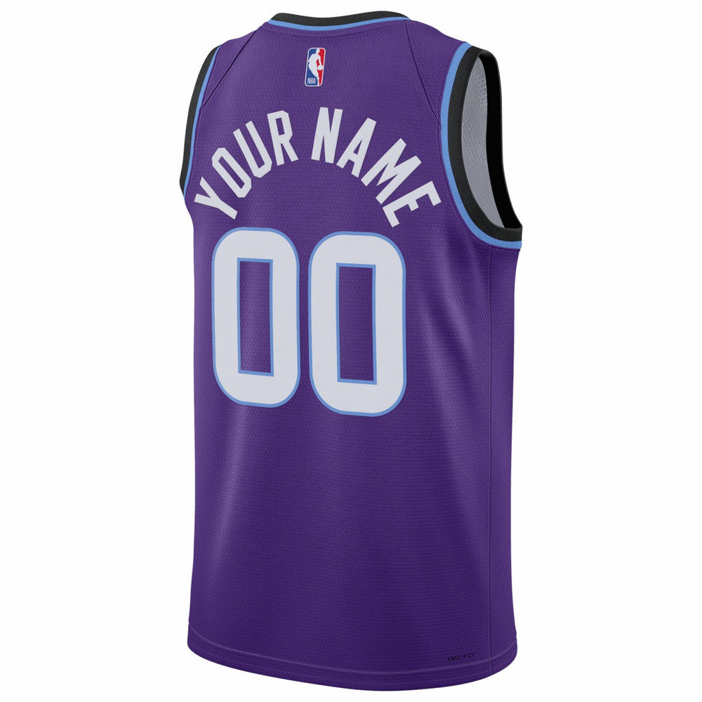 Utah Jazz Unisex Swingman Custom Jersey - Icon Edition - Purple