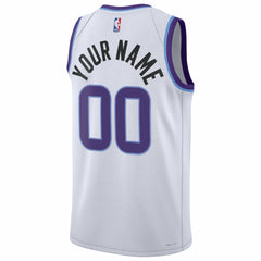 Utah Jazz Unisex Swingman Custom Jersey - Association Edition - White