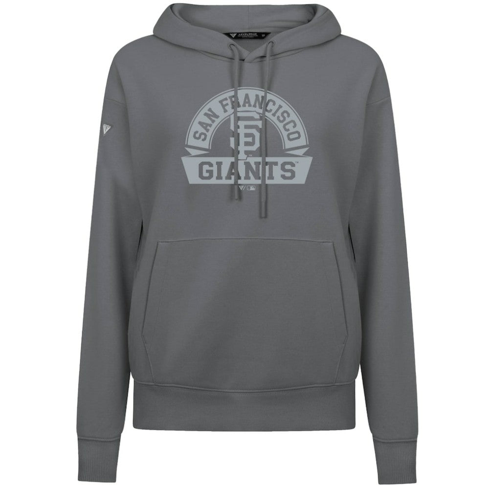 San Francisco Giants Levelwear Women's Adorn Banner Arch Hoodie Stone