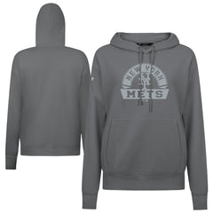 New York Mets Levelwear Women's Adorn Banner Arch Hoodie Stone