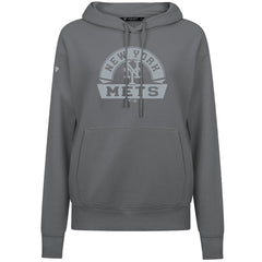 New York Mets Levelwear Women's Adorn Banner Arch Hoodie Stone
