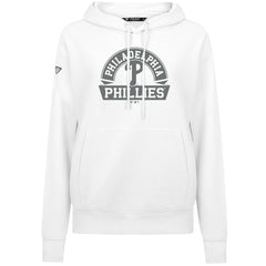 Philadelphia Phillies Levelwear Women's Adorn Banner Arch Hoodie White