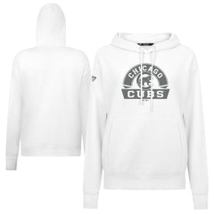 Chicago Cubs Levelwear Women's Adorn Banner Arch Hoodie White