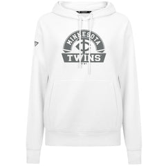 Minnesota Twins Levelwear Women's Adorn Banner Arch Hoodie White