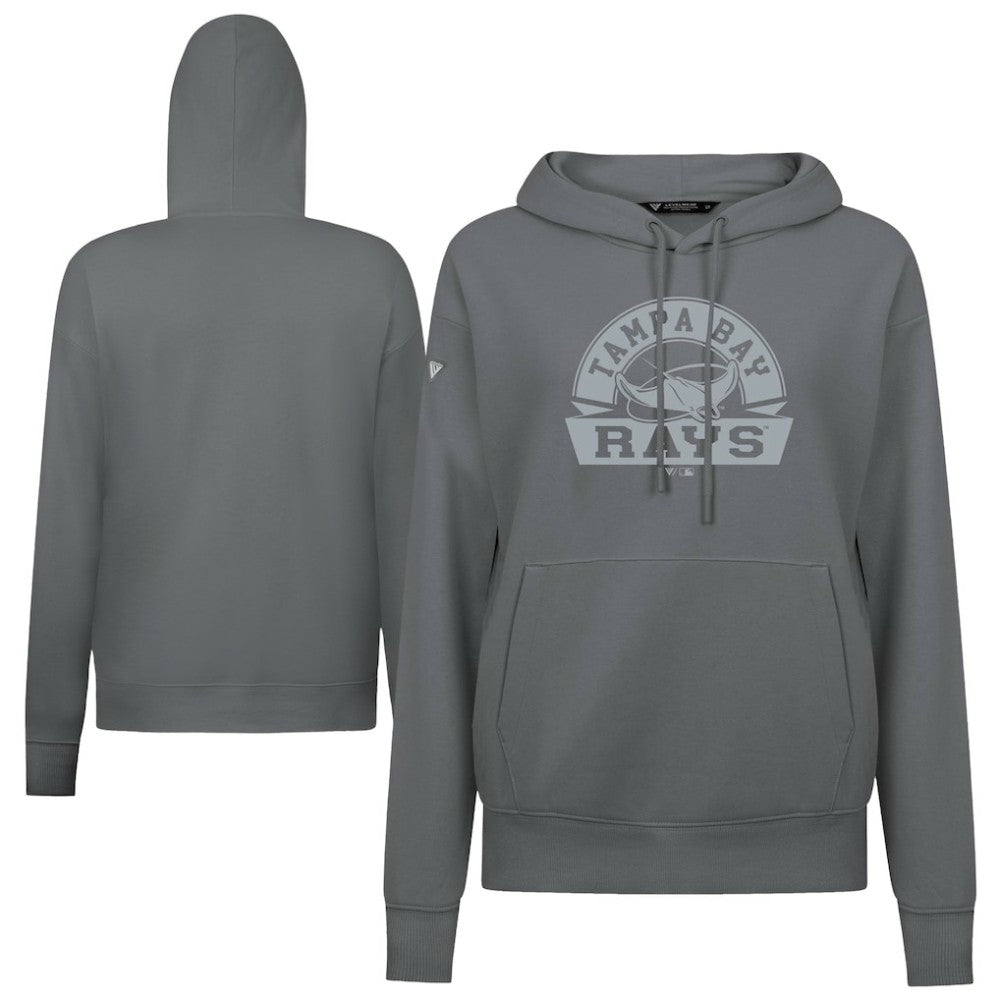 Tampa Bay Rays Levelwear Women's Adorn Banner Arch Hoodie Stone