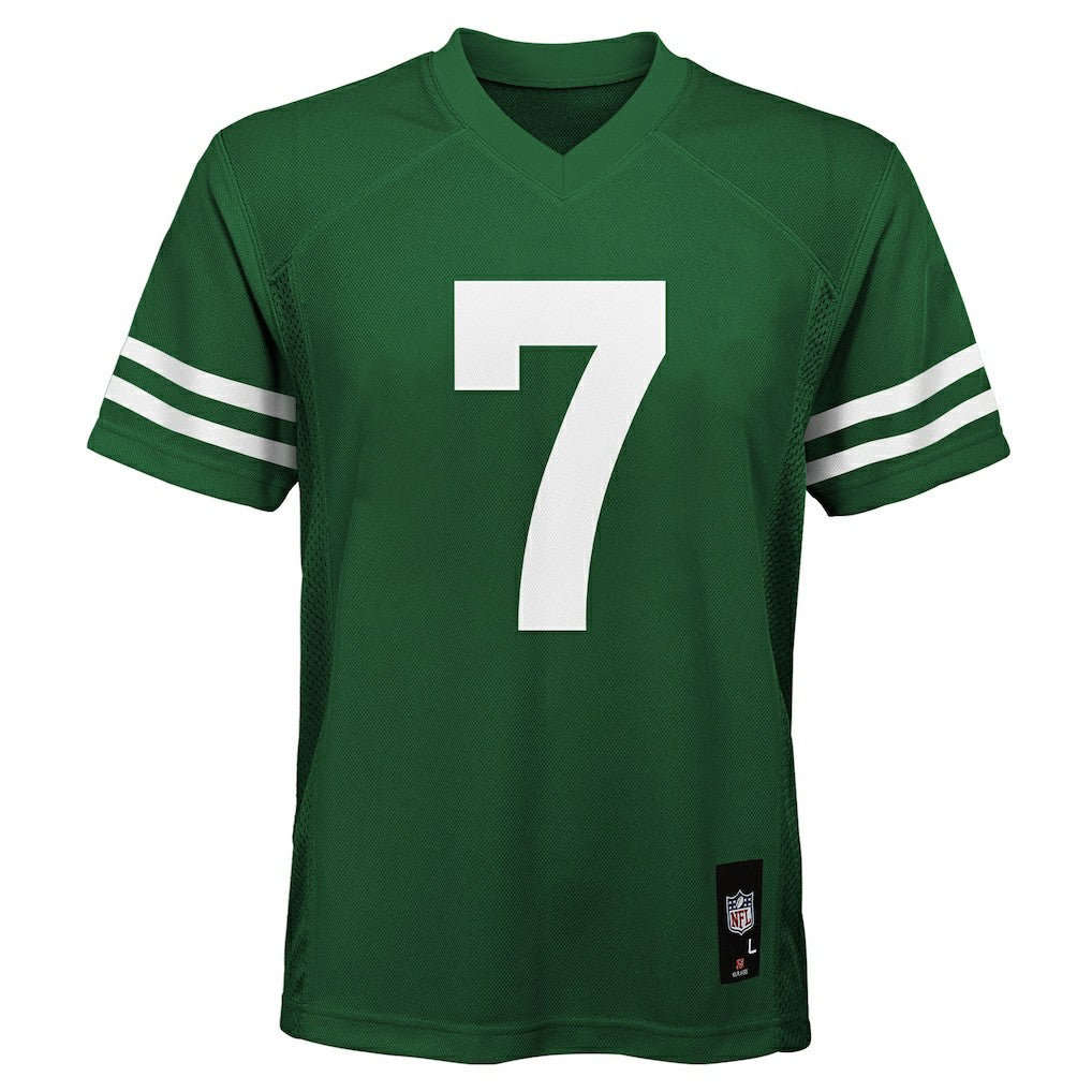 Justin Fields New York Jets Youth Replica Player Jersey - Legacy Green