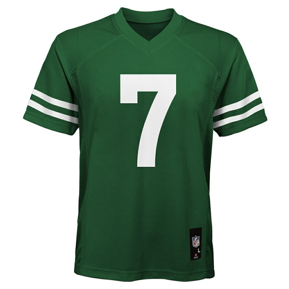 Justin Fields New York Jets Youth Replica Player Jersey - Legacy Green