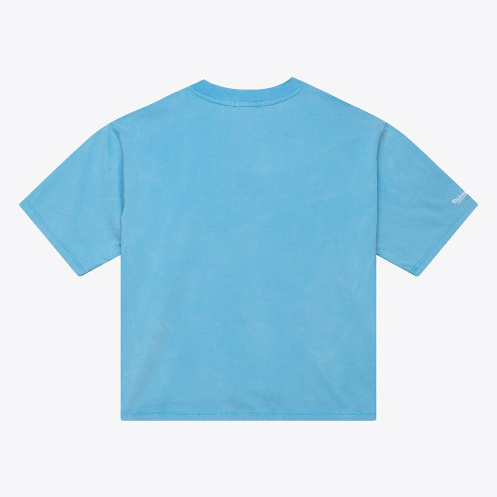 Philadelphia Phillies Women's Cooperstown Cropped Boxy T-Shirt Light Blue | Mitchell & Ness