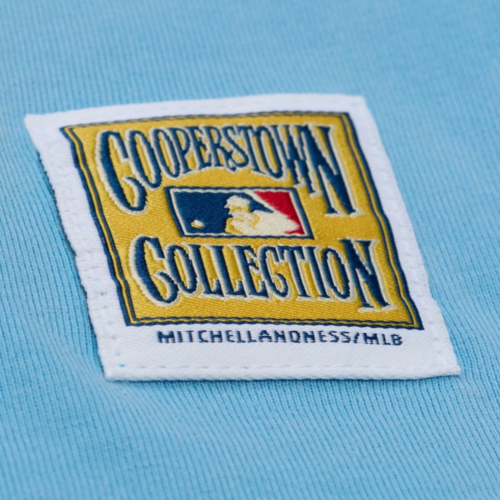 Philadelphia Phillies Women's Cooperstown Cropped Boxy T-Shirt Light Blue | Mitchell & Ness