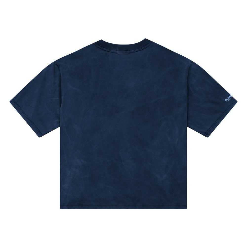 Los Angeles Dodgers Women's Cooperstown Cropped Boxy T-Shirt Blue | Mitchell & Ness