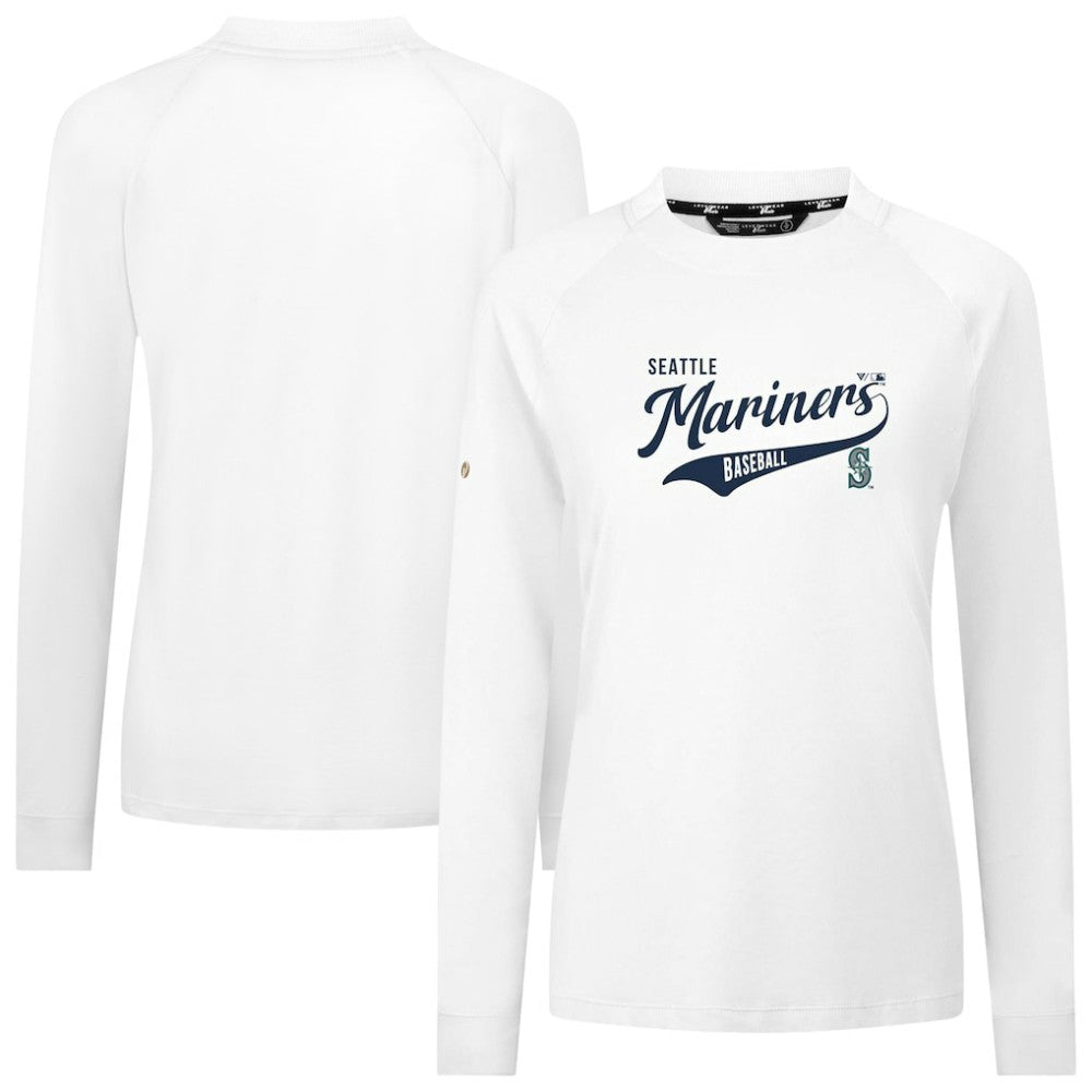 Seattle Mariners Levelwear Women's Slender Glide T-Shirt White