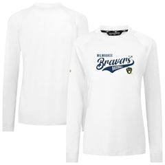 Milwaukee Brewers Levelwear Women's Slender Glide T-Shirt White