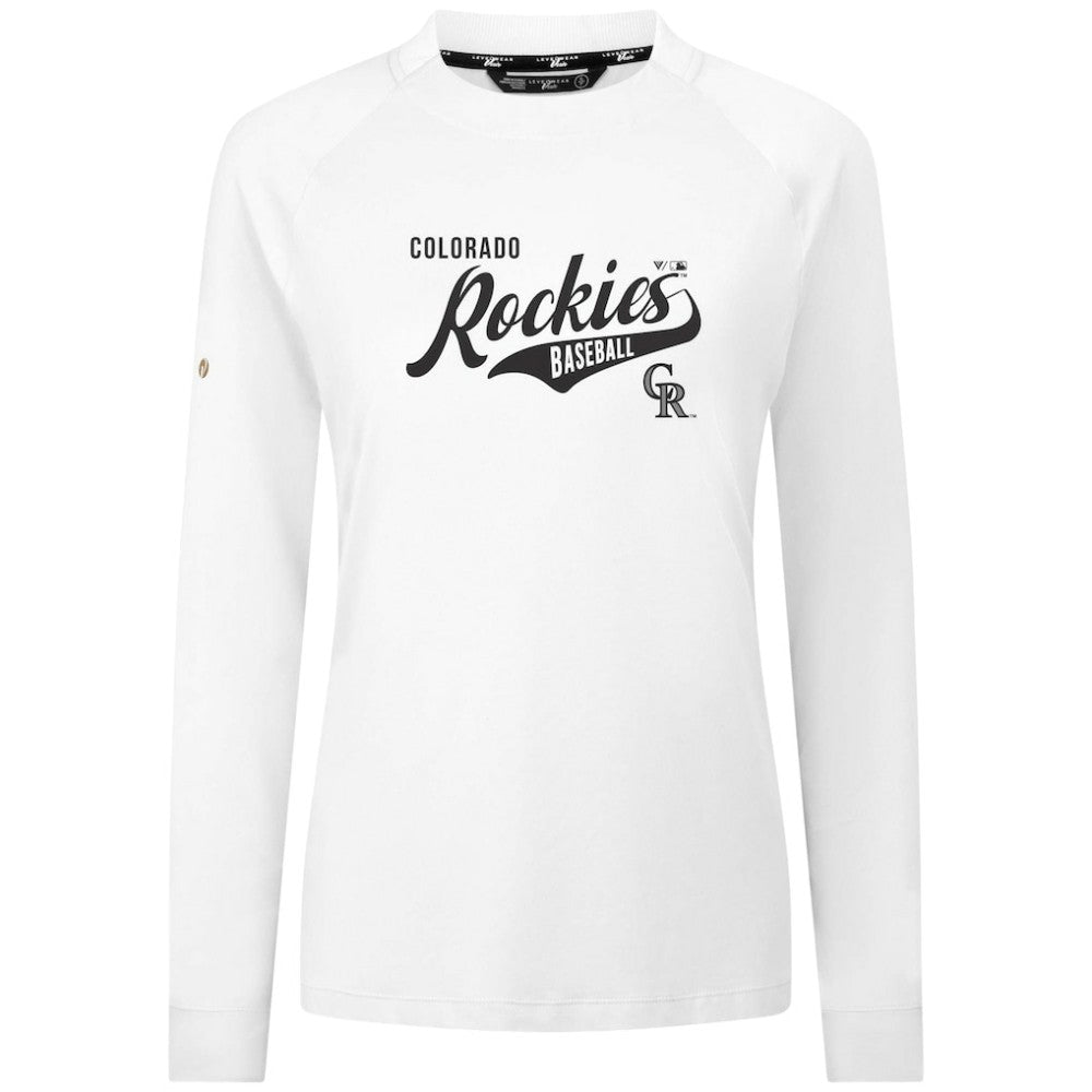 Colorado Rockies Levelwear Women's Slender Glide T-Shirt White