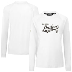 San Diego Padres Levelwear Women's Slender Glide T-Shirt White