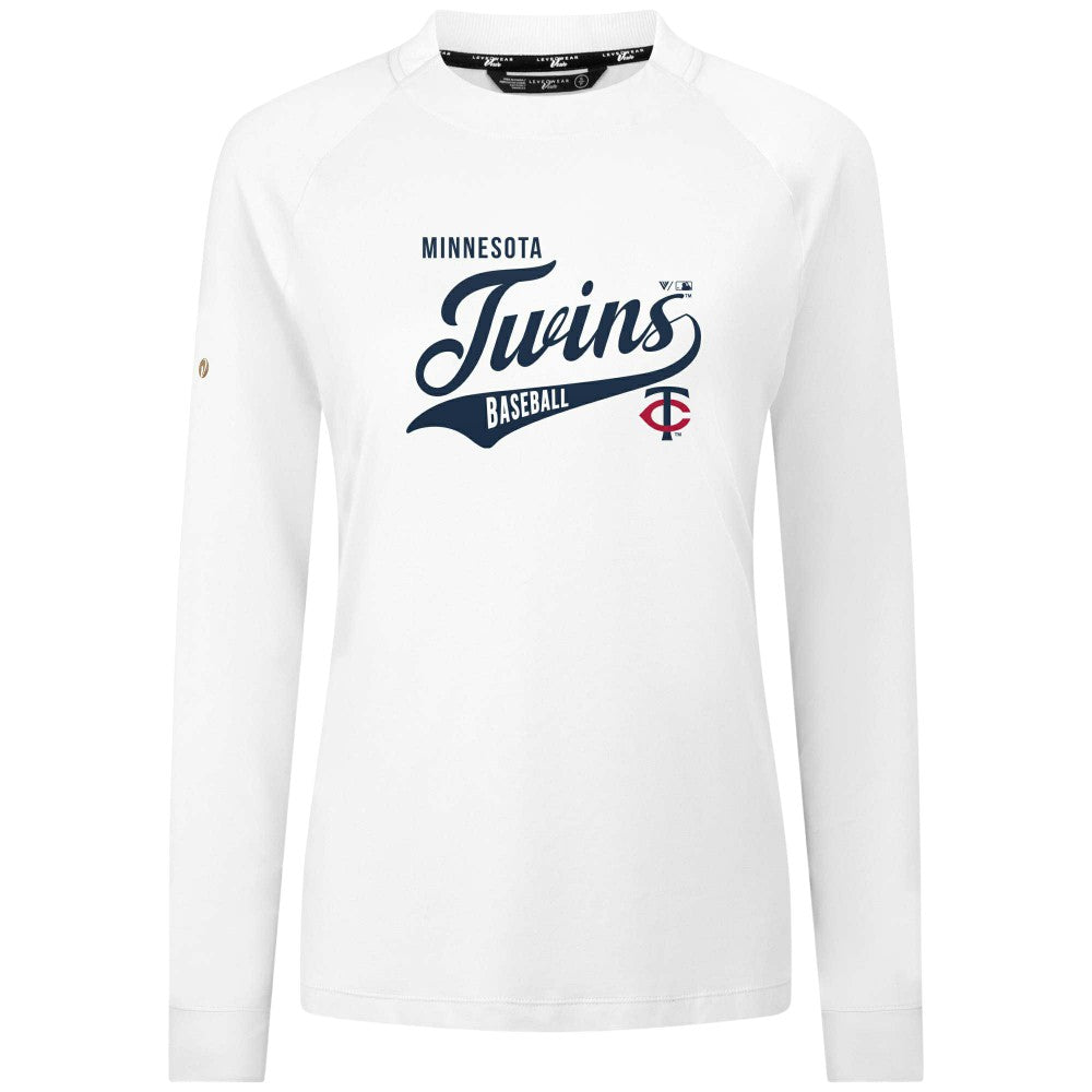 Minnesota Twins Levelwear Women's Slender Glide T-Shirt White