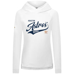 Houston Astros Levelwear Women's Slender Glide Raglan Hoodie White