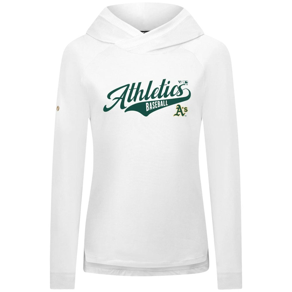 Athletics Levelwear Women's Slender Glide Raglan Hoodie White