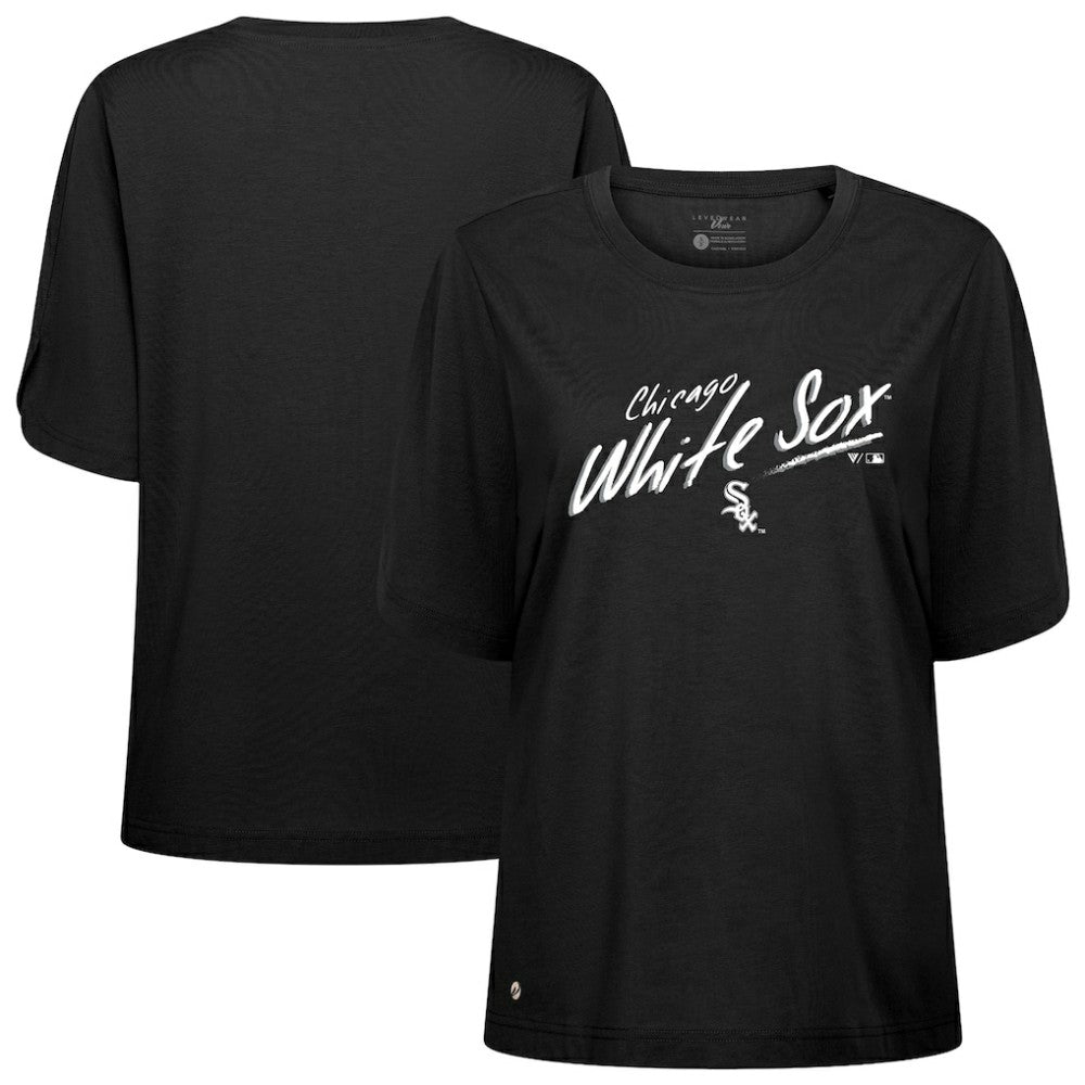 Chicago White Sox Levelwear Women's Bloom Sizzle T-Shirt Black