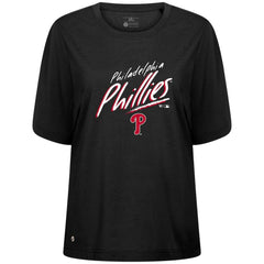 Philadelphia Phillies Levelwear Women's Bloom Sizzle T-Shirt Black