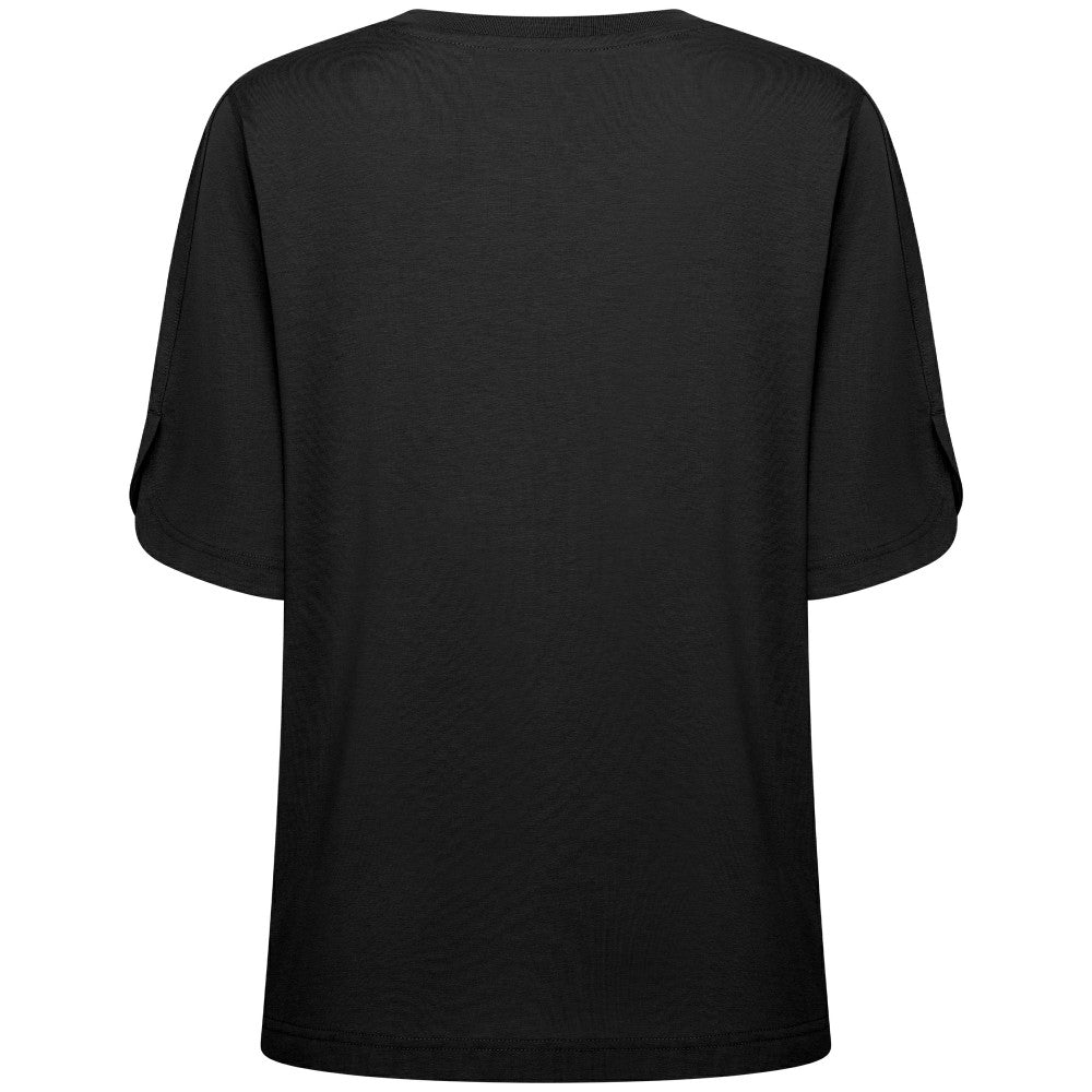 Cincinnati Reds Levelwear Women's Bloom Sizzle T-Shirt Black
