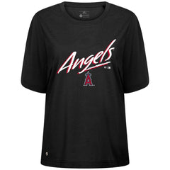 Los Angeles Angels Levelwear Women's Bloom Sizzle T-Shirt Black