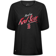 Boston Red Sox Levelwear Women's Bloom Sizzle T-Shirt Black