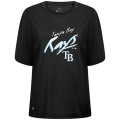 Tampa Bay Rays Levelwear Women's Bloom Sizzle T-Shirt Black