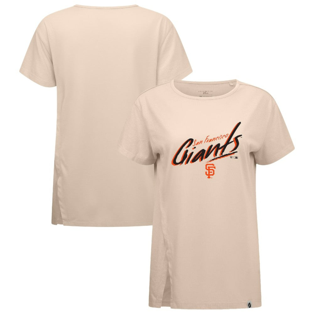 San Francisco Giants Levelwear Women's Influx Sizzle T-Shirt Khaki