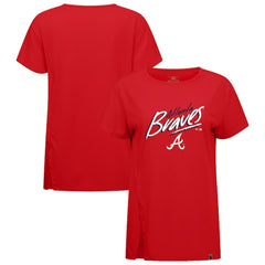 Atlanta Braves Levelwear Women's Influx Sizzle T-Shirt Red