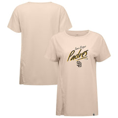 San Diego Padres Levelwear Women's Influx Sizzle T-Shirt Khaki