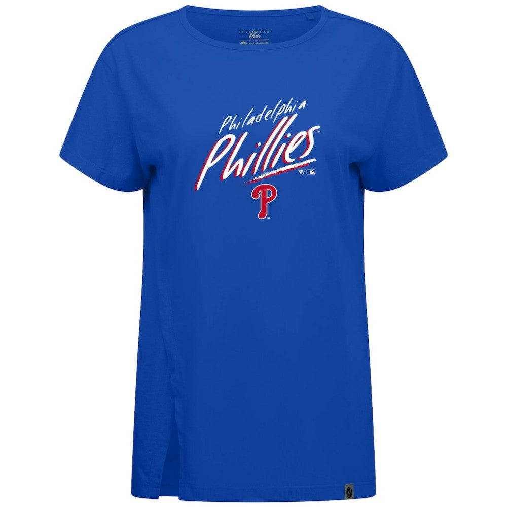 Philadelphia Phillies Levelwear Women's Influx Sizzle T-Shirt Royal