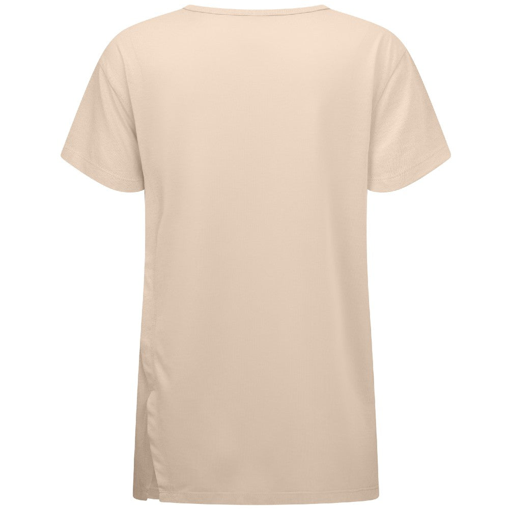 Kansas City Royals Levelwear Women's Influx Sizzle T-Shirt Khaki