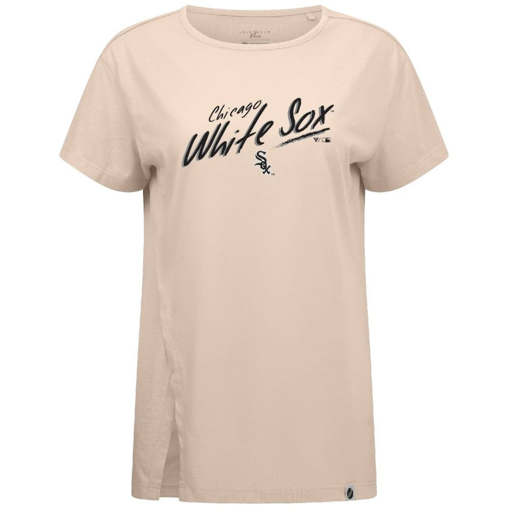 Chicago White Sox Levelwear Women's Influx Sizzle T-Shirt Khaki