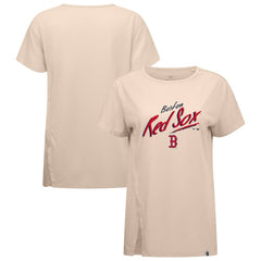Boston Red Sox Levelwear Women's Influx Sizzle T-Shirt Khaki