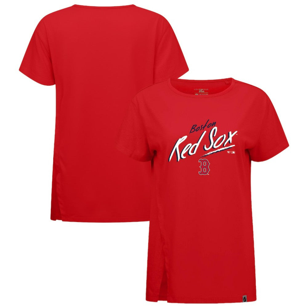 Boston Red Sox Levelwear Women's Influx Sizzle T-Shirt Red