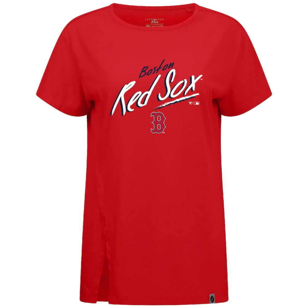 Boston Red Sox Levelwear Women's Influx Sizzle T-Shirt Red