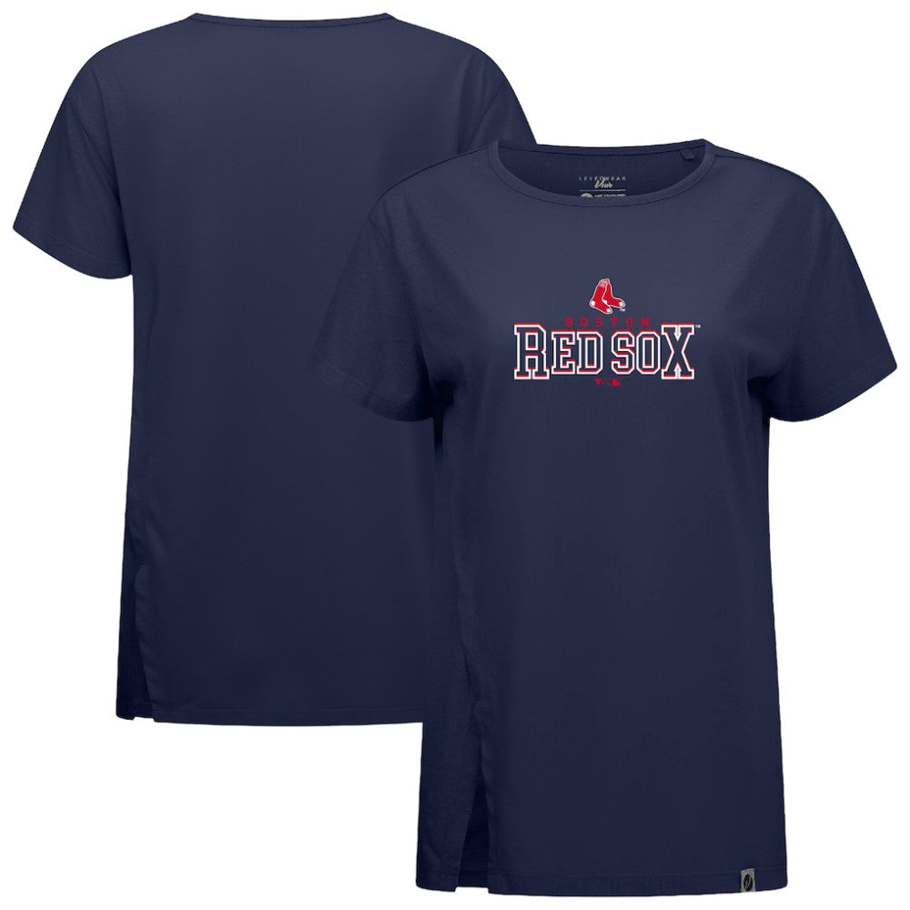 Boston Red Sox Levelwear Women's Influx Journey T-Shirt Navy