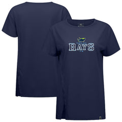 Tampa Bay Rays Levelwear Women's Influx Journey T-Shirt Navy