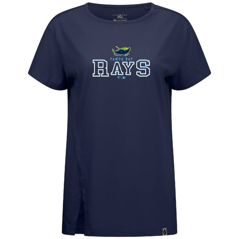 Tampa Bay Rays Levelwear Women's Influx Journey T-Shirt Navy